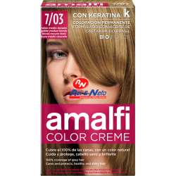 Tinta para Cabelo Amalfi Louro Médio Dourado Refª 7/03