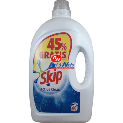 Detergente Roupa Liquido Skip Active clean 60 Doses