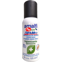 Desinfectante de mãos Amalfi c/ álcool gel 125 ml em spray