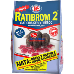 Raticida pastilhas Ratibrom 12x150 grs.