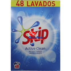 Detergente Roupa Pó Skip Active Clean 48 Doses