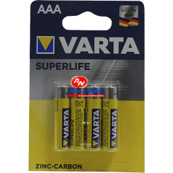 Pilha Varta Zinco Carbono 1,5V 4 Unds. AAA (R03)