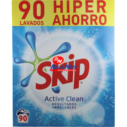 Detergente Roupa Pó Skip Active Clean 90 Doses