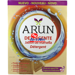 Detergente Roupa em Pó Arun 45 Doses (3,15 kgs) Sabão Marselha