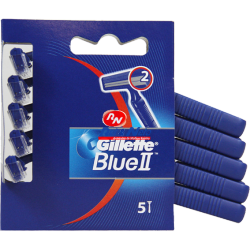 Máquina de Barbear Gillette Blue II Chromium 5 Pcs. (Cartão)