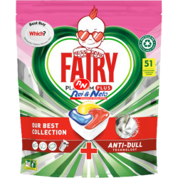 Detergente Máquina Loiça Fairy Cápsulas All in 1 Platinum Plus 20+10 doses