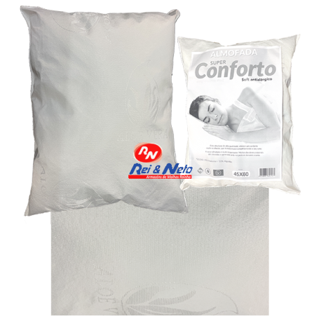 Almofada 45x60 Super Conforto Forra 50%Alg50%Pol Soft Antialérgico