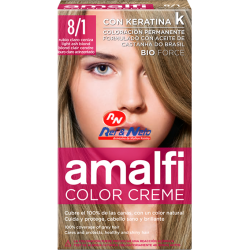 Tinta para Cabelo Amalfi 45 Louro Claro Cinza Refª 8/1