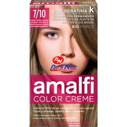 Tinta para Cabelo Amalfi Louro Médio Cinza Refª 7/10